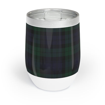 True Holiday Black Watch Tartan Plaid Chill Wine Tumbler