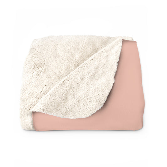 True Holiday Teacup Rose Orange Solids Throw Blanket