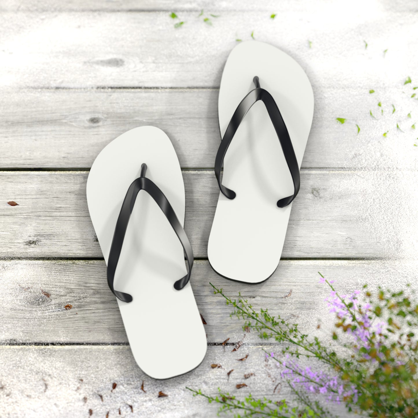 True Holiday White Heron White Solids Flip Flops