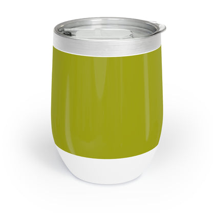 True Holiday Dark Lime Green Solids Chill Wine Tumbler