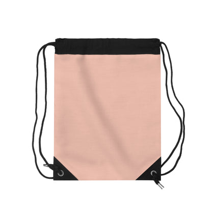 True Holiday Teacup Rose Orange Solids Drawstring Bag