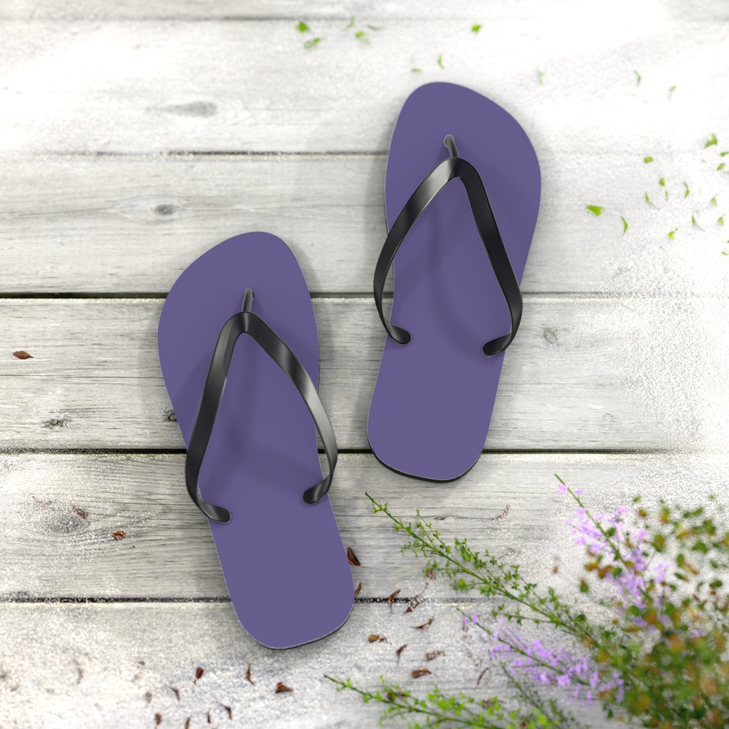 True Holiday Seduction Purple Solids Flip Flops