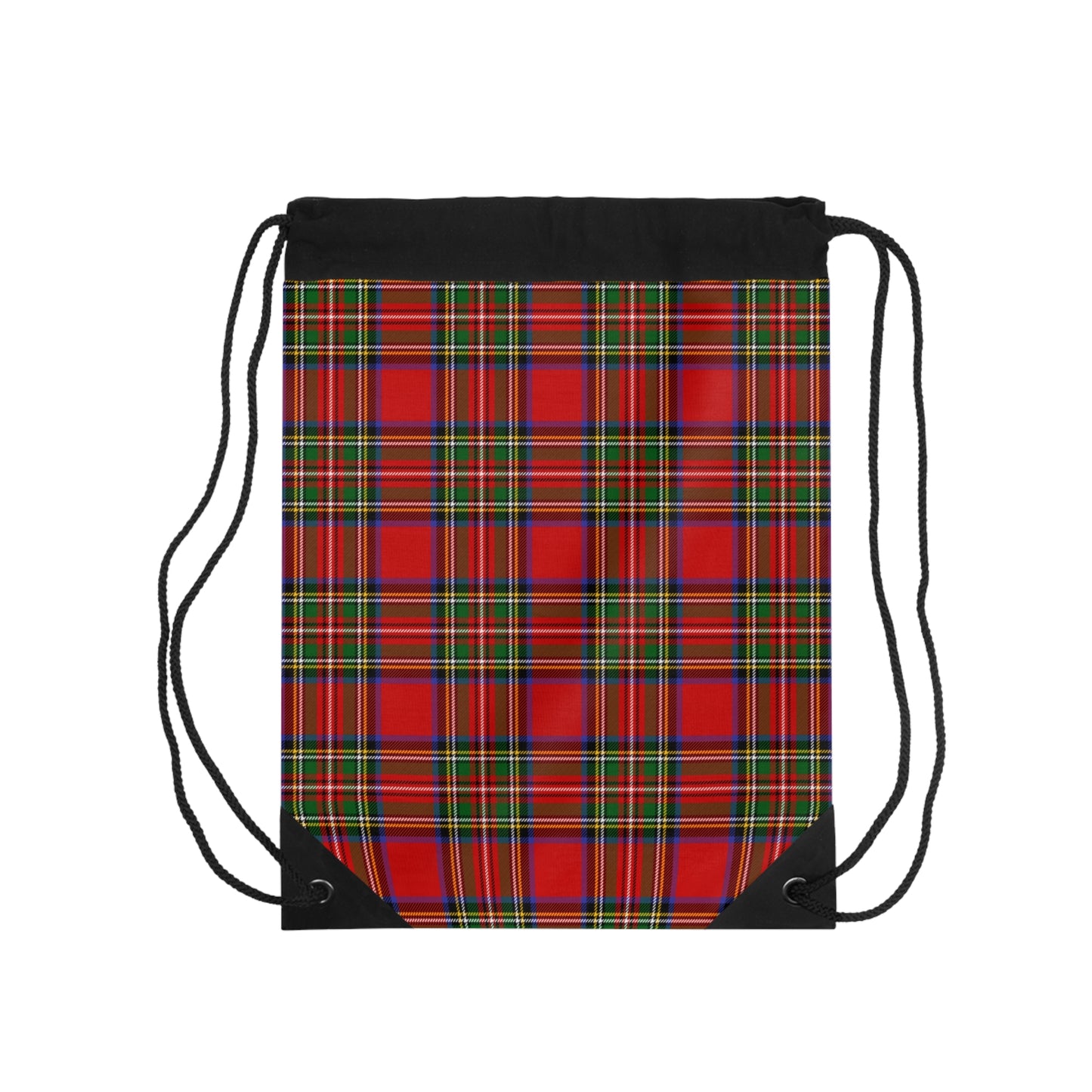 True Holiday Royal Stewart Tartan Plaid Drawstring Bag
