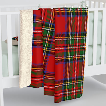 True Holiday Royal Stewart Tartan Plaid Throw Blanket