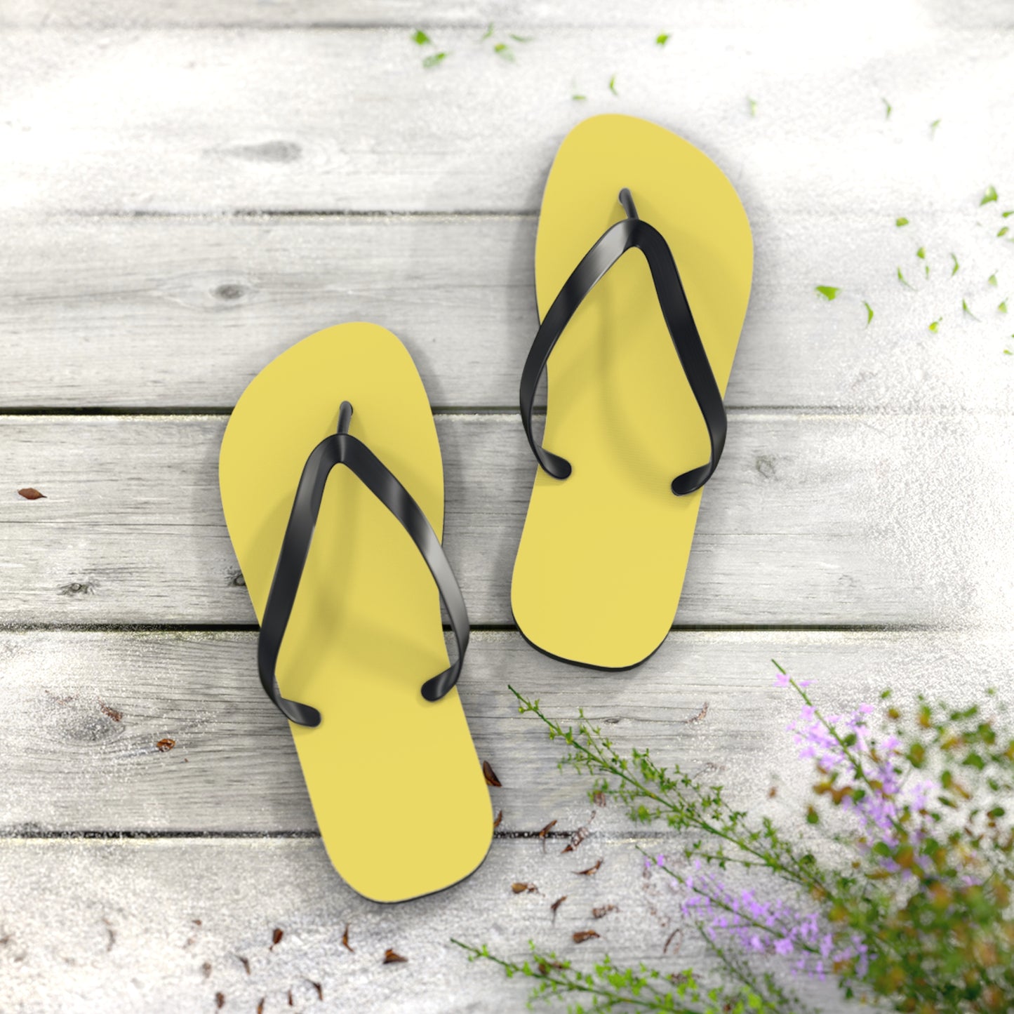 True Holiday Limelight Green Solids Flip Flops