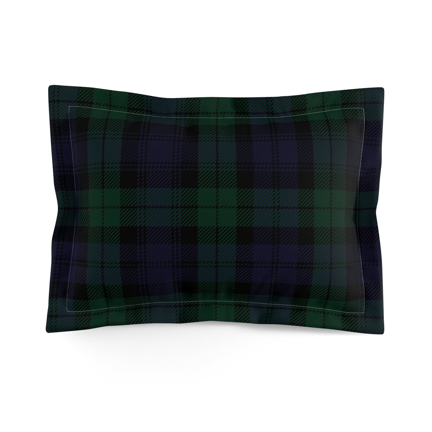 True Holiday Black Watch Tartan Plaid Microfiber Pillow Sham