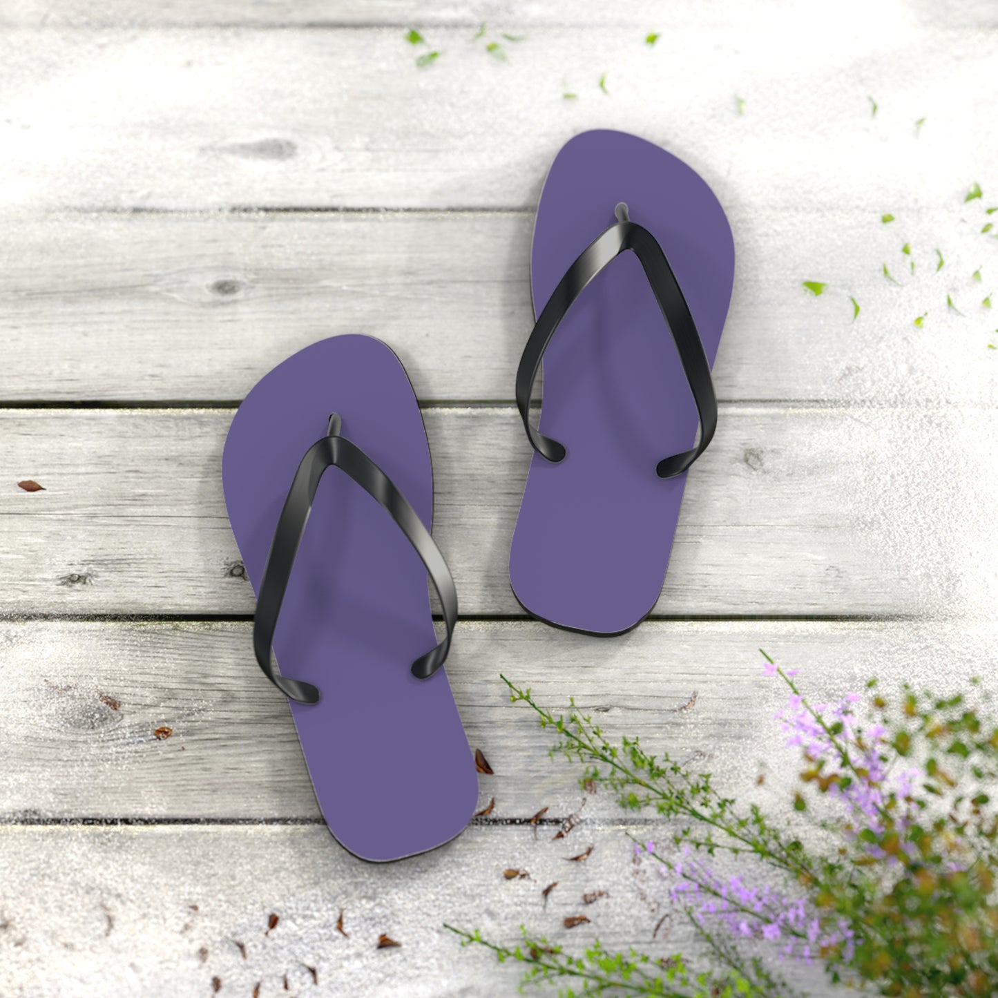 True Holiday Seduction Purple Solids Flip Flops