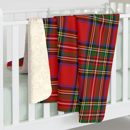 True Holiday Royal Stewart Tartan Plaid Throw Blanket