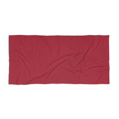 True Holiday Candy Cane Red Solids Beach & Pool Towel