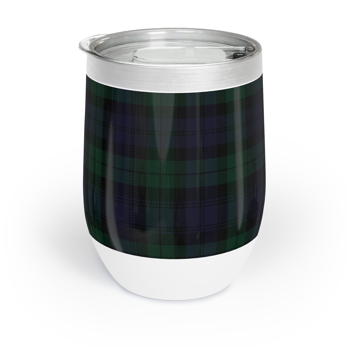 True Holiday Black Watch Tartan Plaid Chill Wine Tumbler