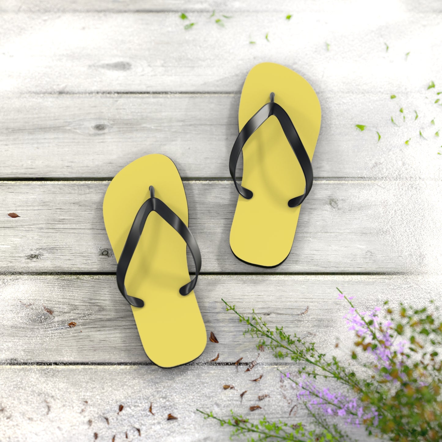 True Holiday Limelight Green Solids Flip Flops