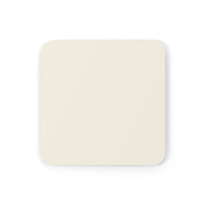 True Holiday White Cloud White Solids Corkwood Coaster Set