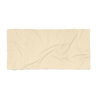 True Holiday Ivory Lustre Yellow Solids Beach & Pool Towel