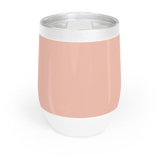 True Holiday Teacup Rose Orange Solids Chill Wine Tumbler