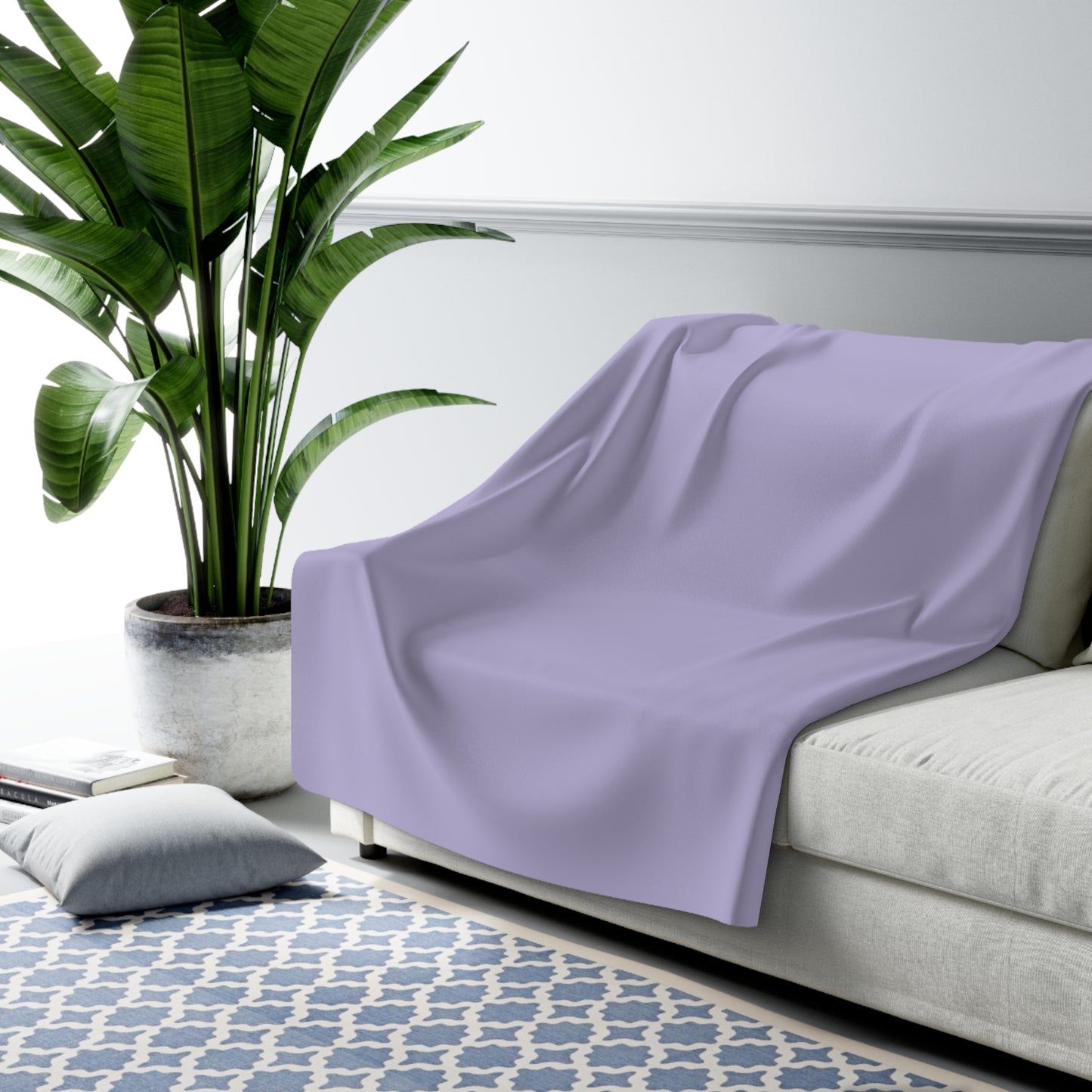 True Holiday Heather Plum Purple Solids Throw Blanket