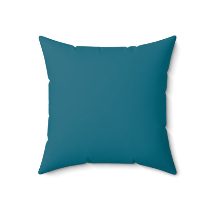 True Holiday Deep Ocean Blue Solids 18" Square Throw Pillow