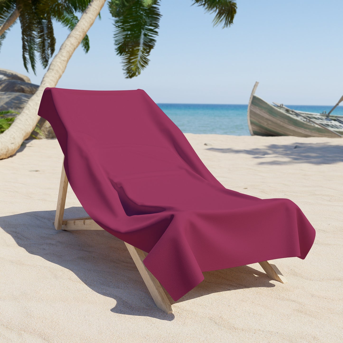 True Holiday Gypsy Pink Red Solids Beach & Pool Towel
