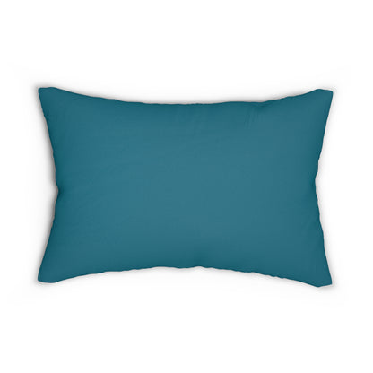 True Holiday Deep Ocean Blue Solids 20" x 14" Rectangular Throw Pillow