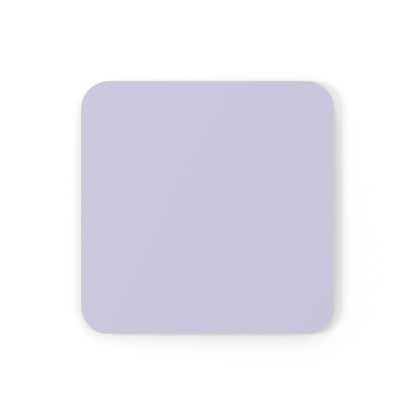 True Holiday Grape Ice Purple Solids Corkwood Coaster Set