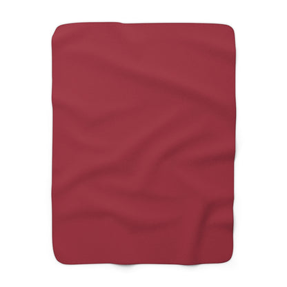 True Holiday Candy Cane Red Solids Throw Blanket