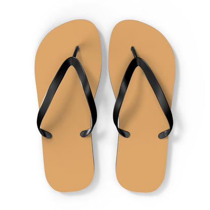 True Holiday Tiger Eye Yellow Solids Flip Flops