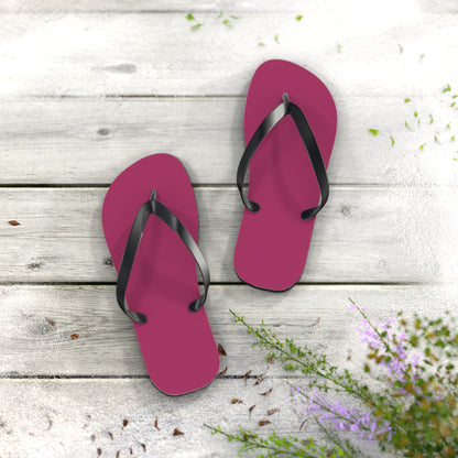 True Holiday Gypsy Pink Red Solids Flip Flops