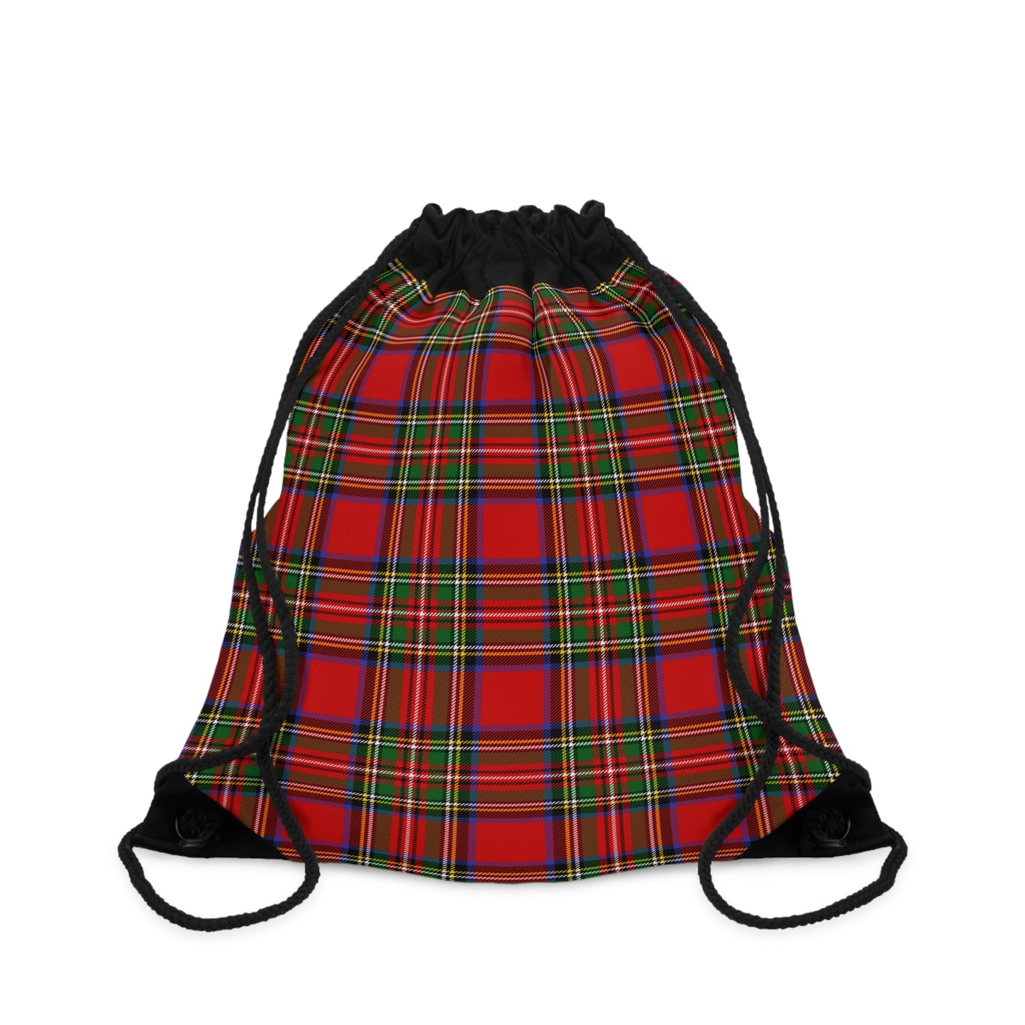 True Holiday Royal Stewart Tartan Plaid Drawstring Bag
