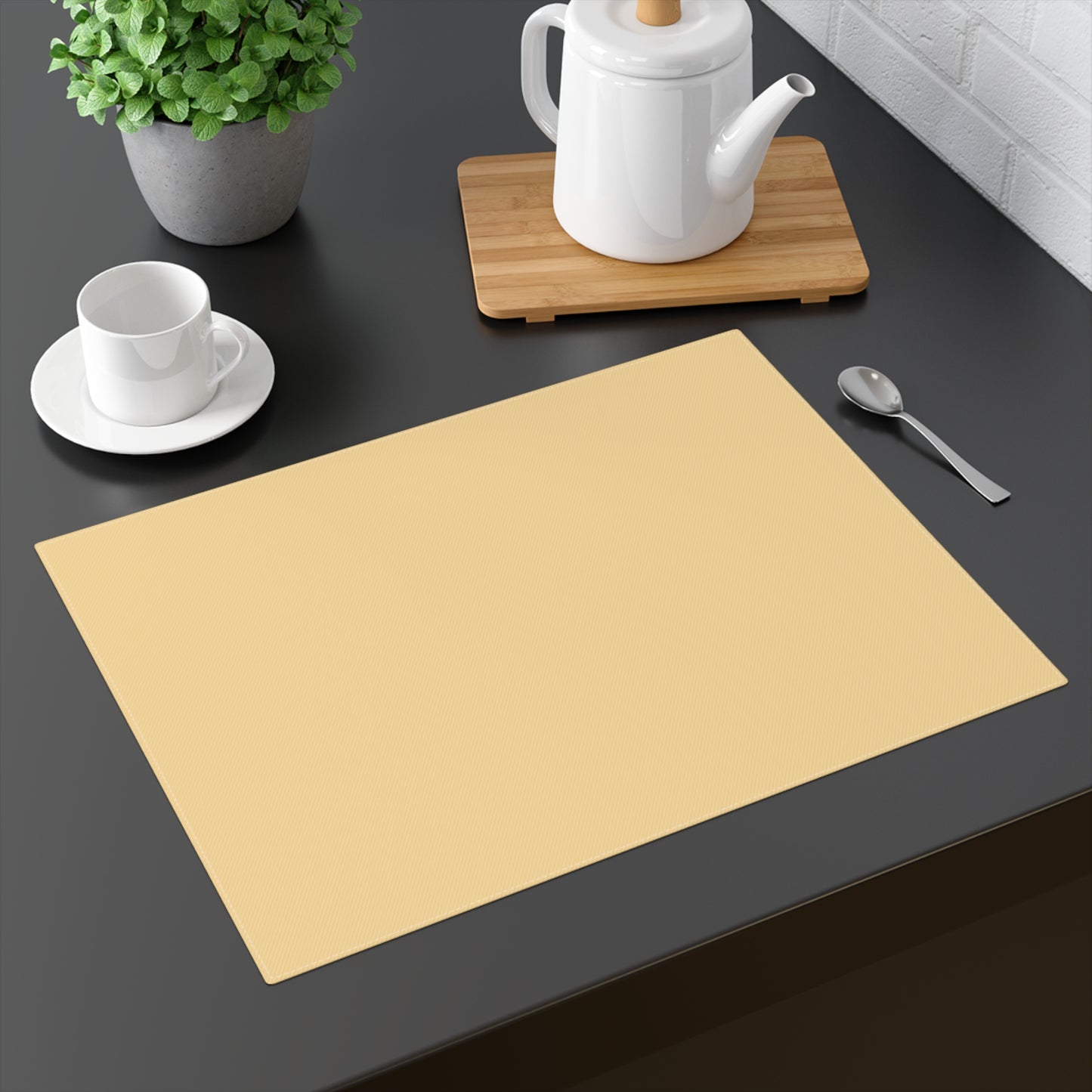 True Holiday Honeybee Yellow Solids Placemat