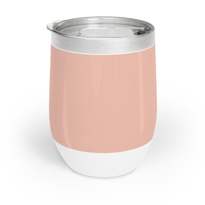 True Holiday Teacup Rose Orange Solids Chill Wine Tumbler