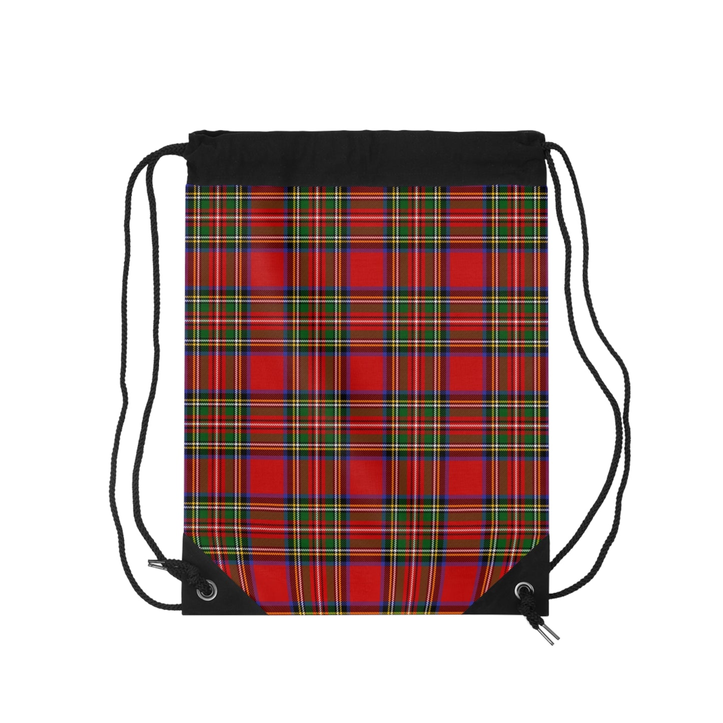 True Holiday Royal Stewart Tartan Plaid Drawstring Bag