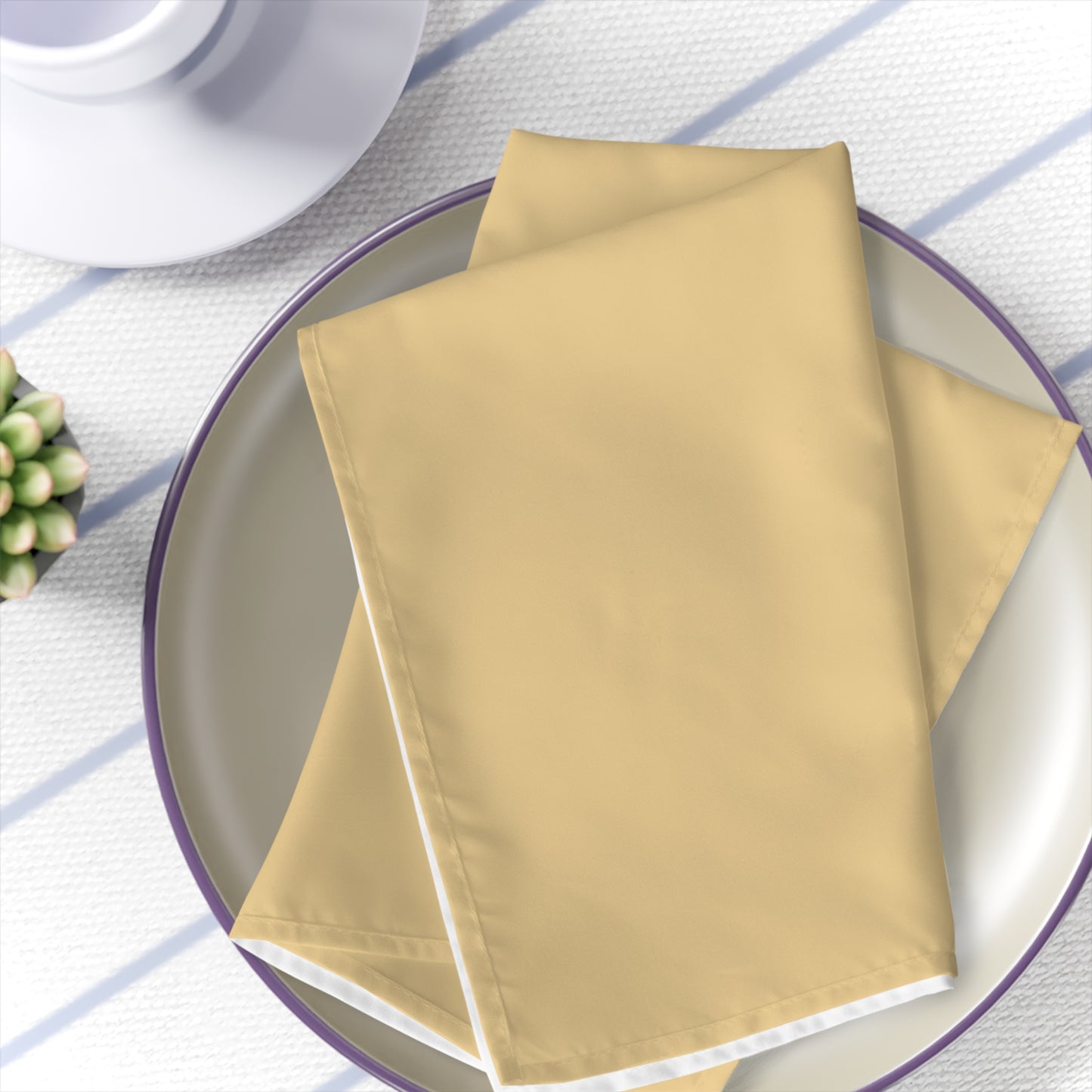 True Holiday Honeybee Yellow Solids Napkins