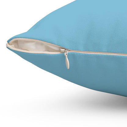 True Holiday Aquarium Blue Blue Solids 18" Square Throw Pillow