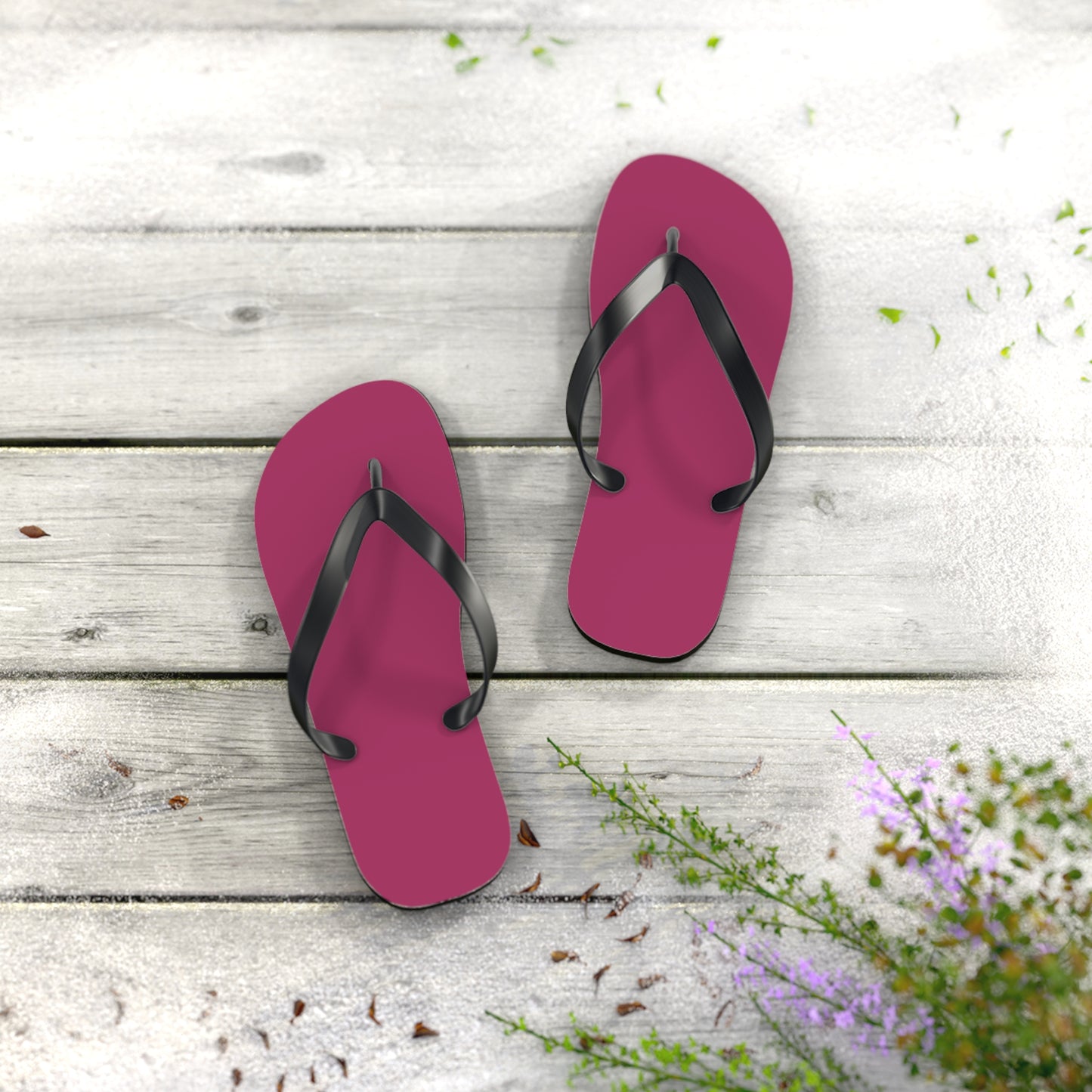 True Holiday Gypsy Pink Red Solids Flip Flops