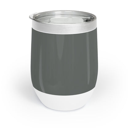 True Holiday Kitty Gray Gray Solids Chill Wine Tumbler