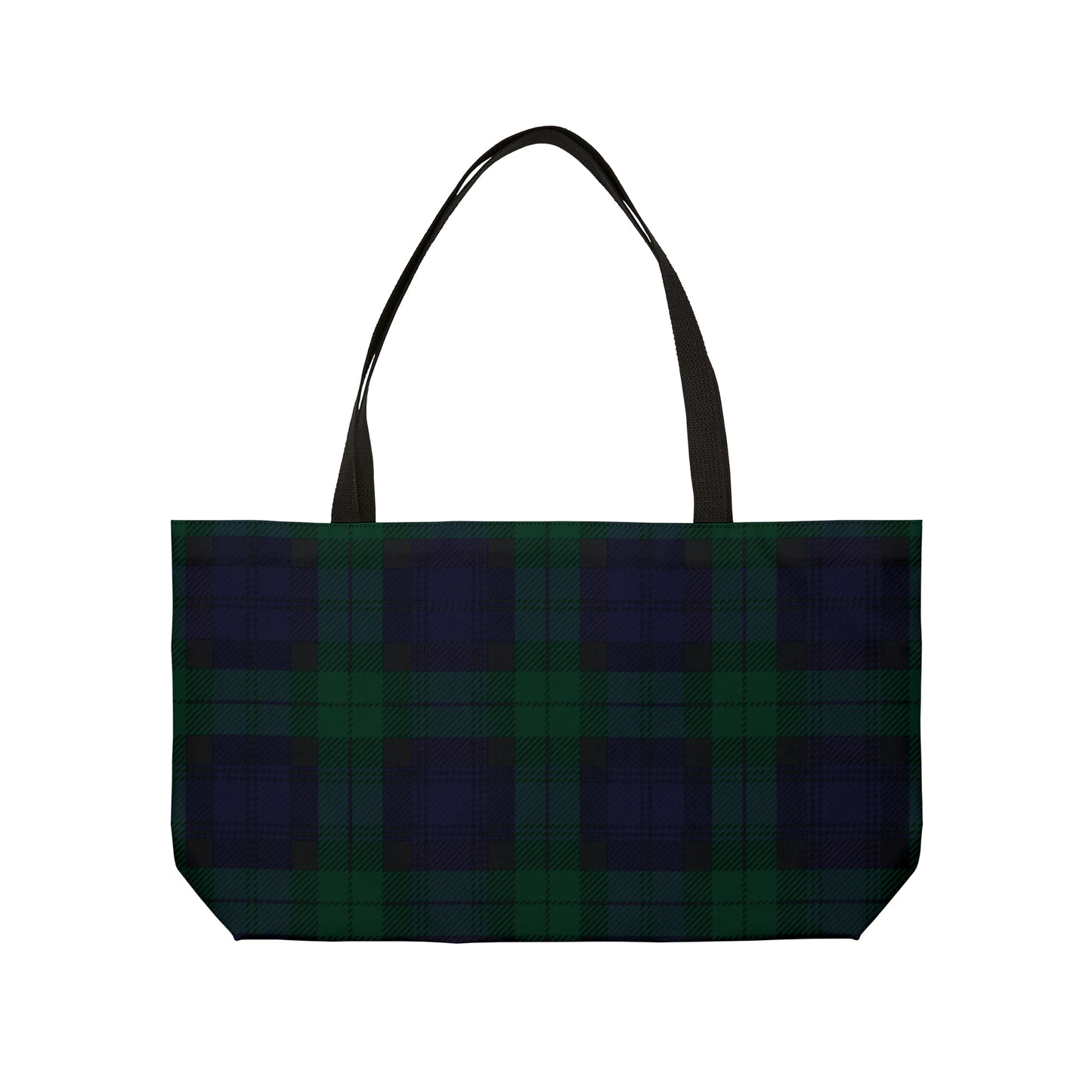 True Holiday Black Watch Tartan Plaid Beach Bag