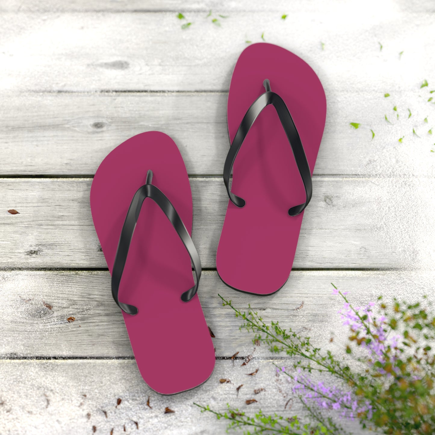 True Holiday Gypsy Pink Red Solids Flip Flops