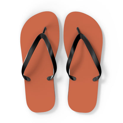 True Holiday Autumn Cover Orange Solids Flip Flops