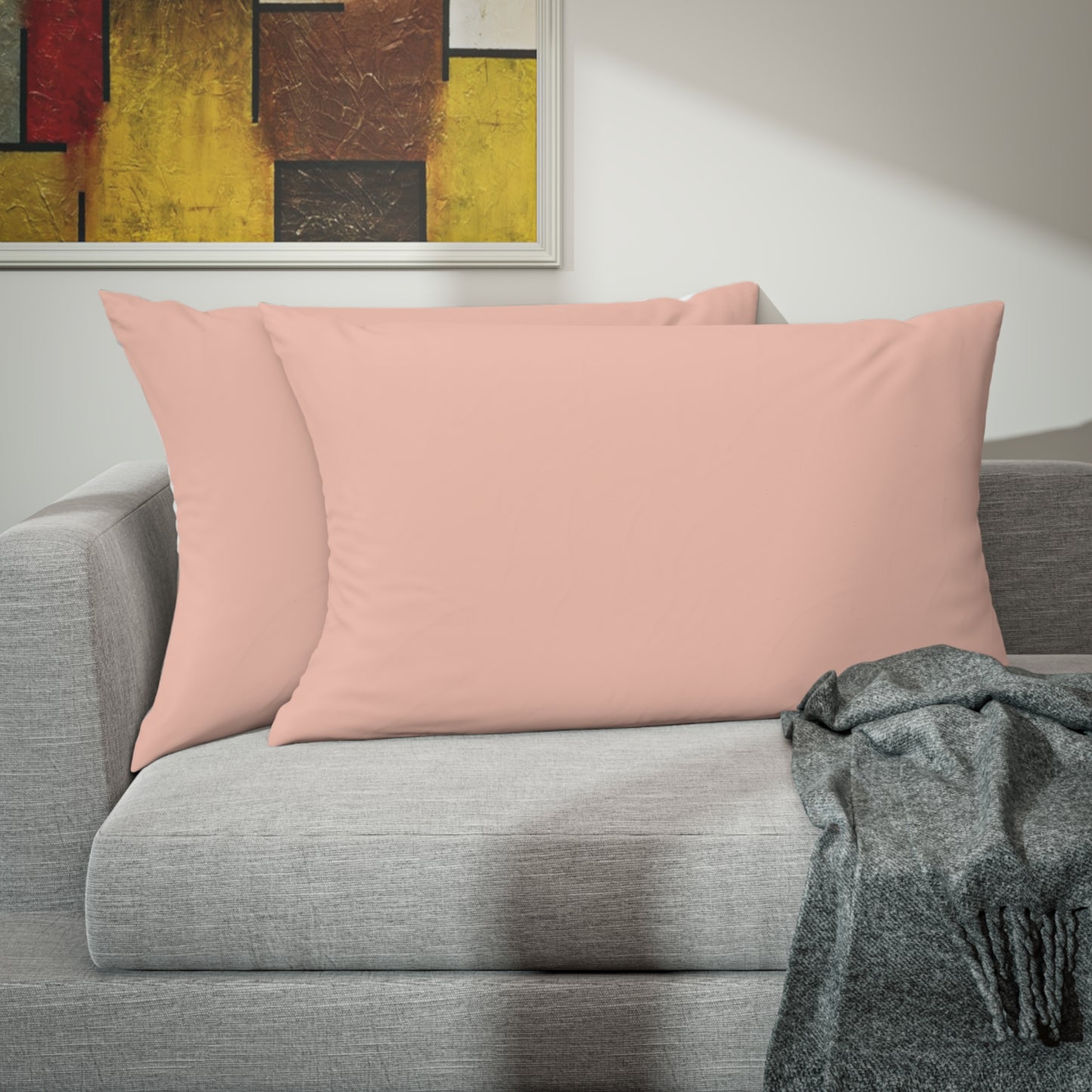 True Holiday Teacup Rose Orange Solids Pillow Sham