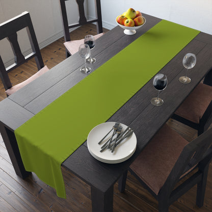 True Holiday Iguana Green Solids Table Runner