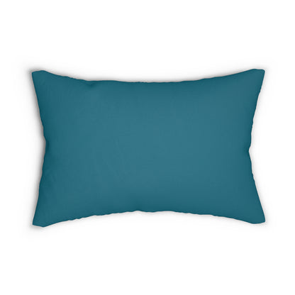 True Holiday Deep Ocean Blue Solids 20" x 14" Rectangular Throw Pillow