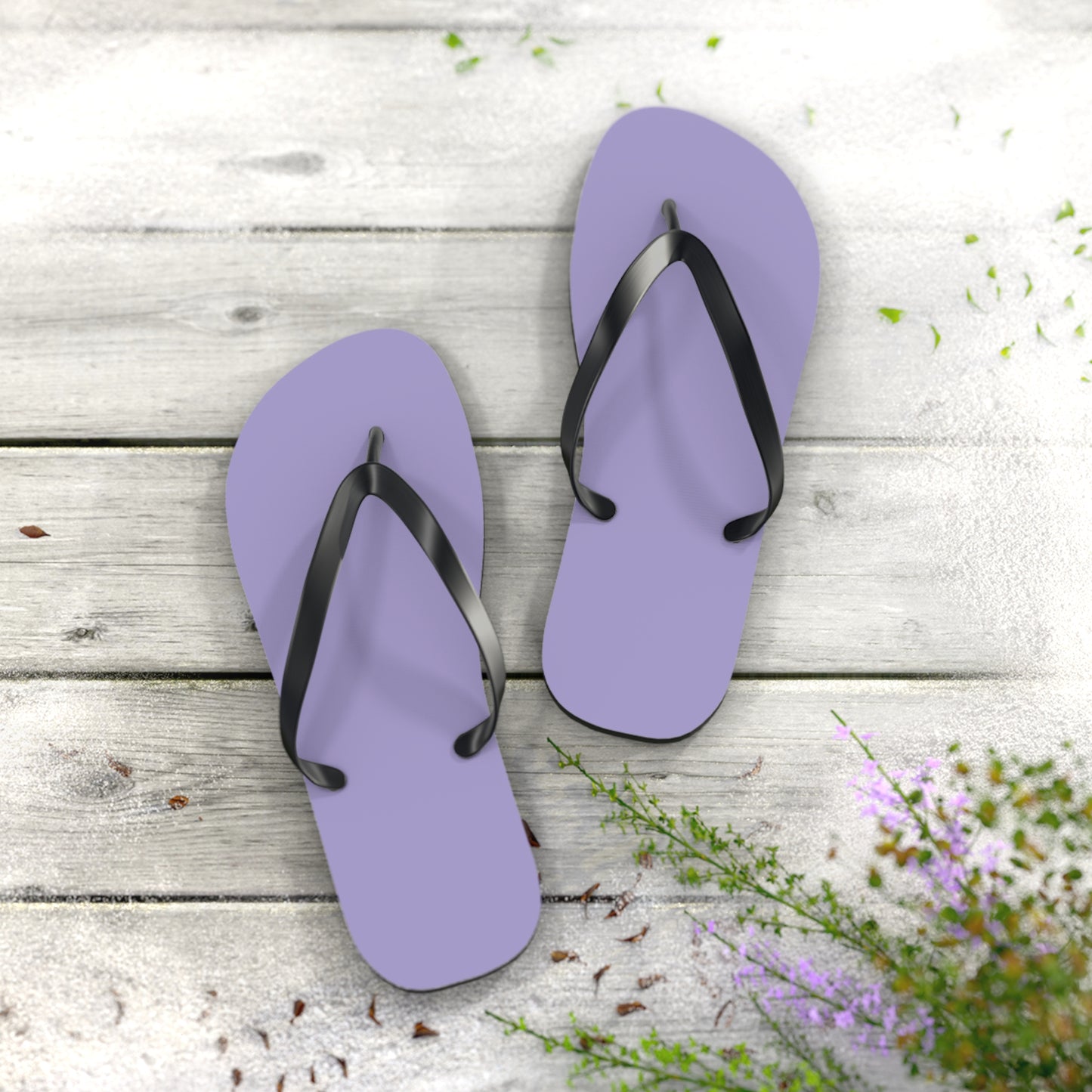 True Holiday Mighty Aphrodite Purple Solids Flip Flops