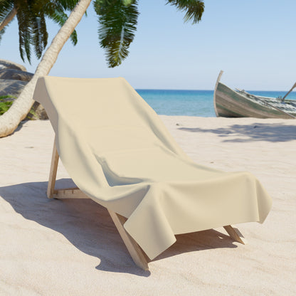 True Holiday Ivory Lustre Yellow Solids Beach & Pool Towel