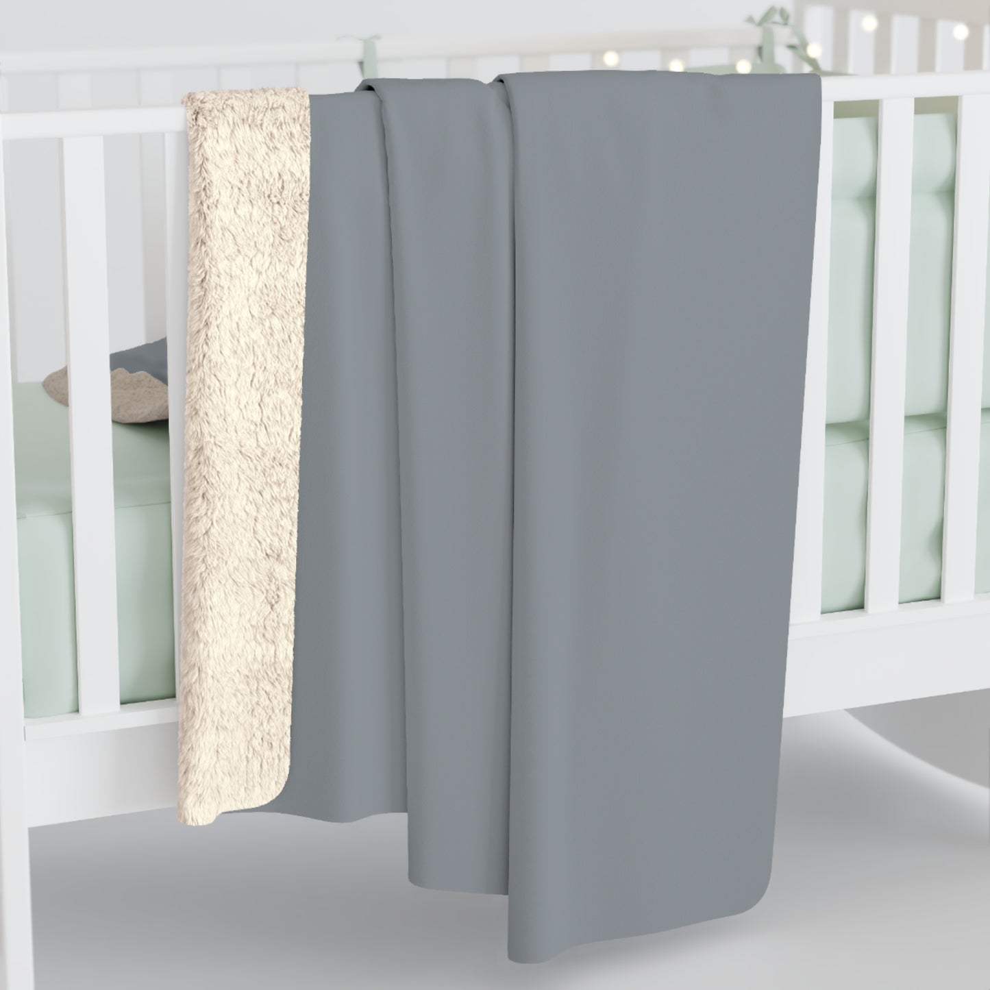 True Holiday Gray Cardigan Gray Solids Throw Blanket