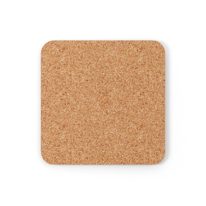 True Holiday Fireball Orange Solids Corkwood Coaster Set