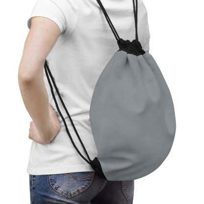 True Holiday Gray Cardigan Gray Solids Drawstring Bag