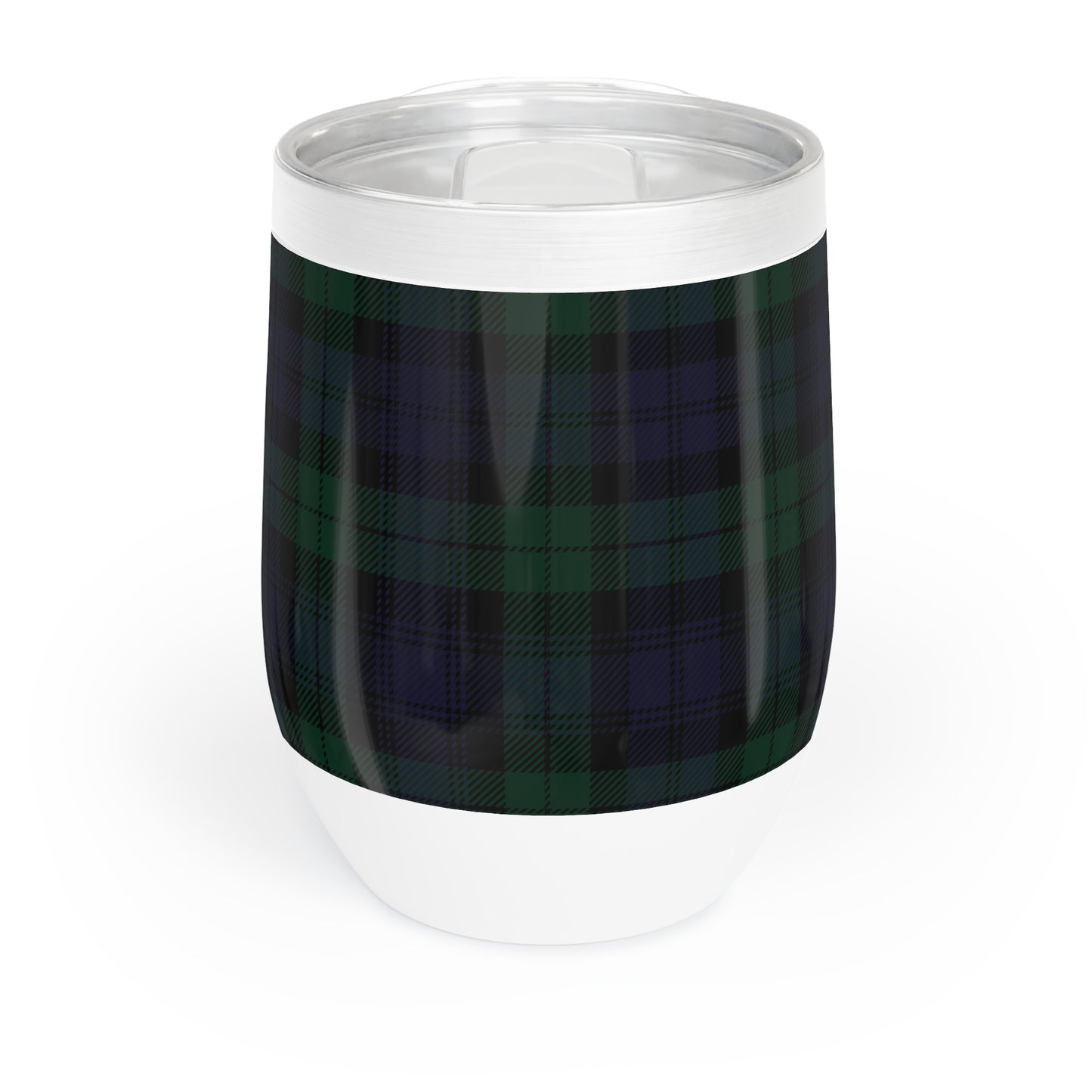True Holiday Black Watch Tartan Plaid Chill Wine Tumbler