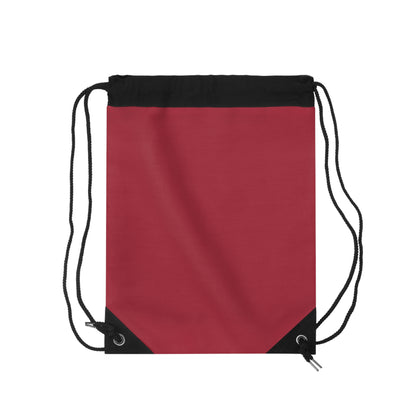 True Holiday Candy Cane Red Solids Drawstring Bag