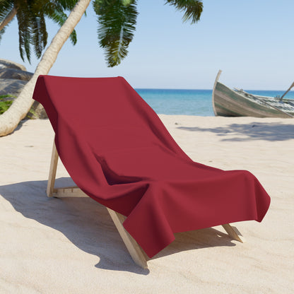 True Holiday Candy Cane Red Solids Beach & Pool Towel