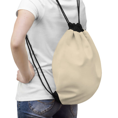 True Holiday Ivory Lustre Yellow Solids Drawstring Bag