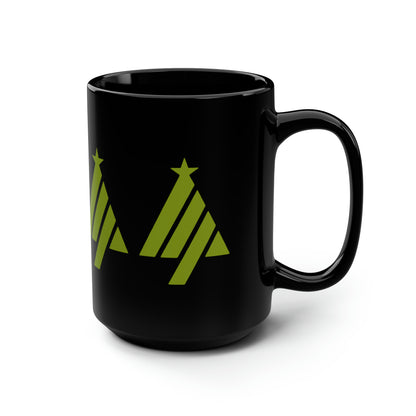 True Holiday Iguana Green Solids Black Mug, 15oz